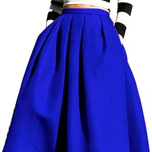 Royal blue skater skirt